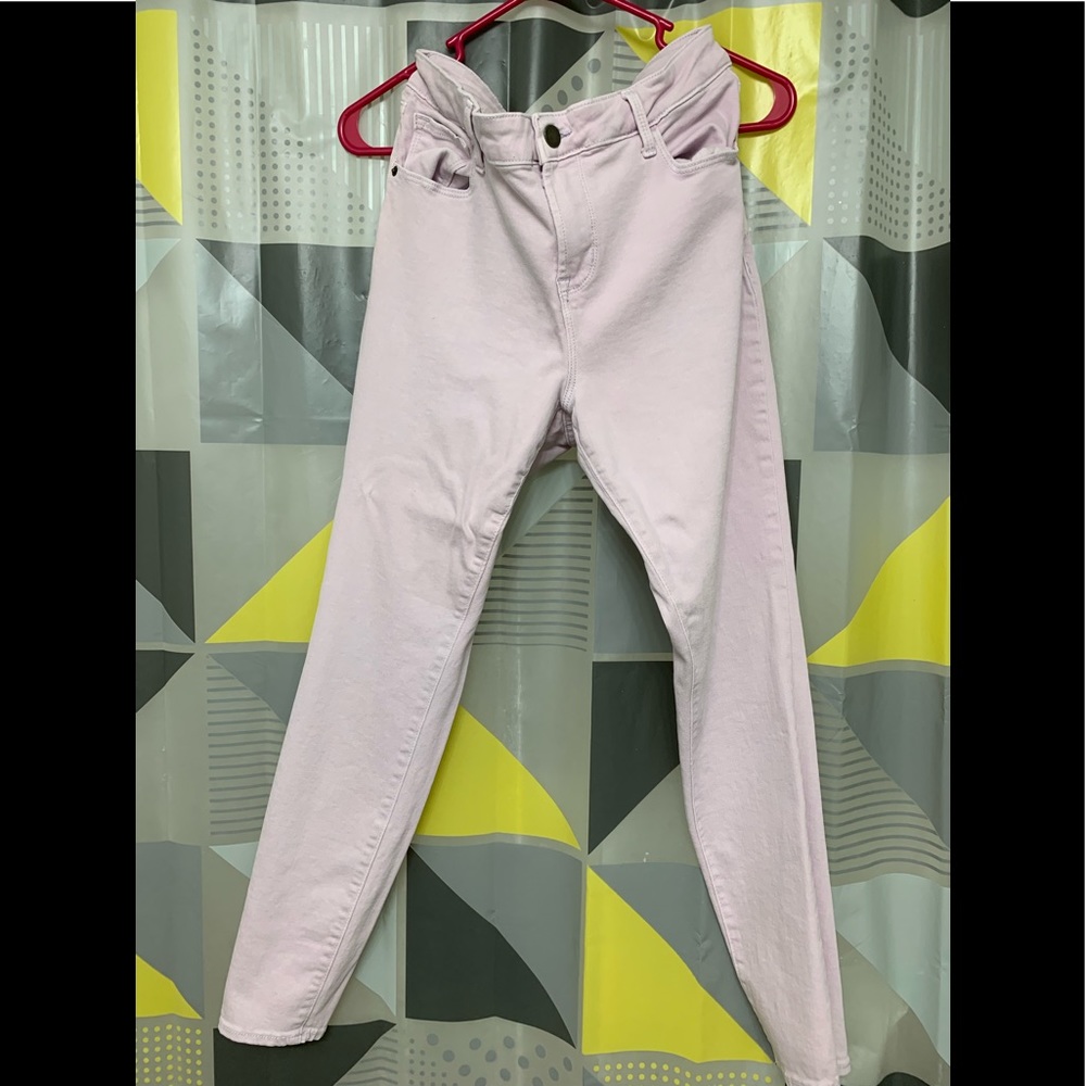 Light purple rockstar skinny jeans.